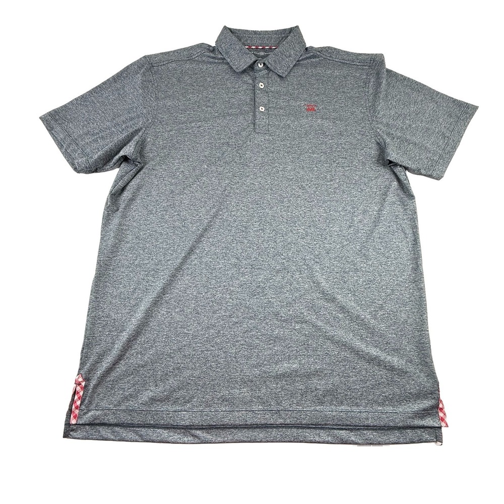 Bald Head Blues Golf Polo Heather Blue Mens XL Performance Stretch
